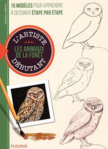 Dessiner et peindre les animaux de la forêt : 15 modèles pour apprendre à dessiner étape par étape