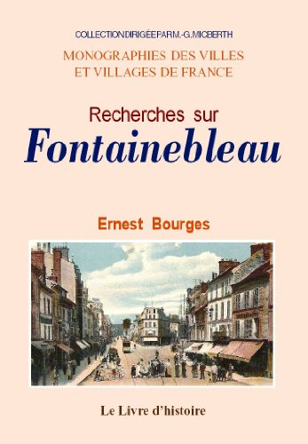 fontainebleau (recherches sur)