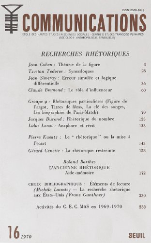 Communications, numéro 16