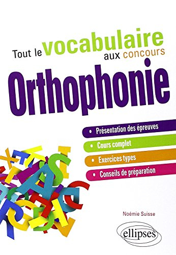 Tout le vocabulaire aux concours orthophonie