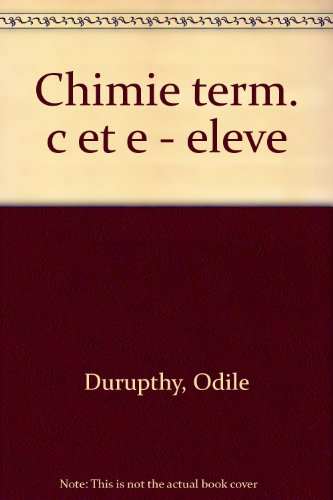 Chimie terminales C et E