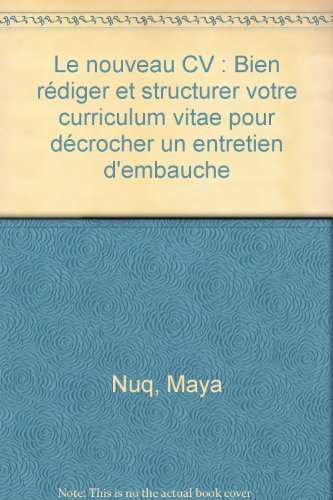 Le Nouveau CV