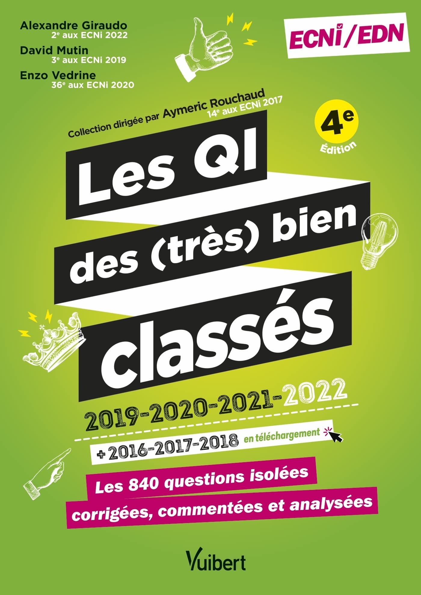 Les QI des (très) bien classés, 2019, 2020, 2021, 2022 : les 840 questions isolées, corrigées, comme