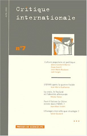 la critique internationale, numéro 7