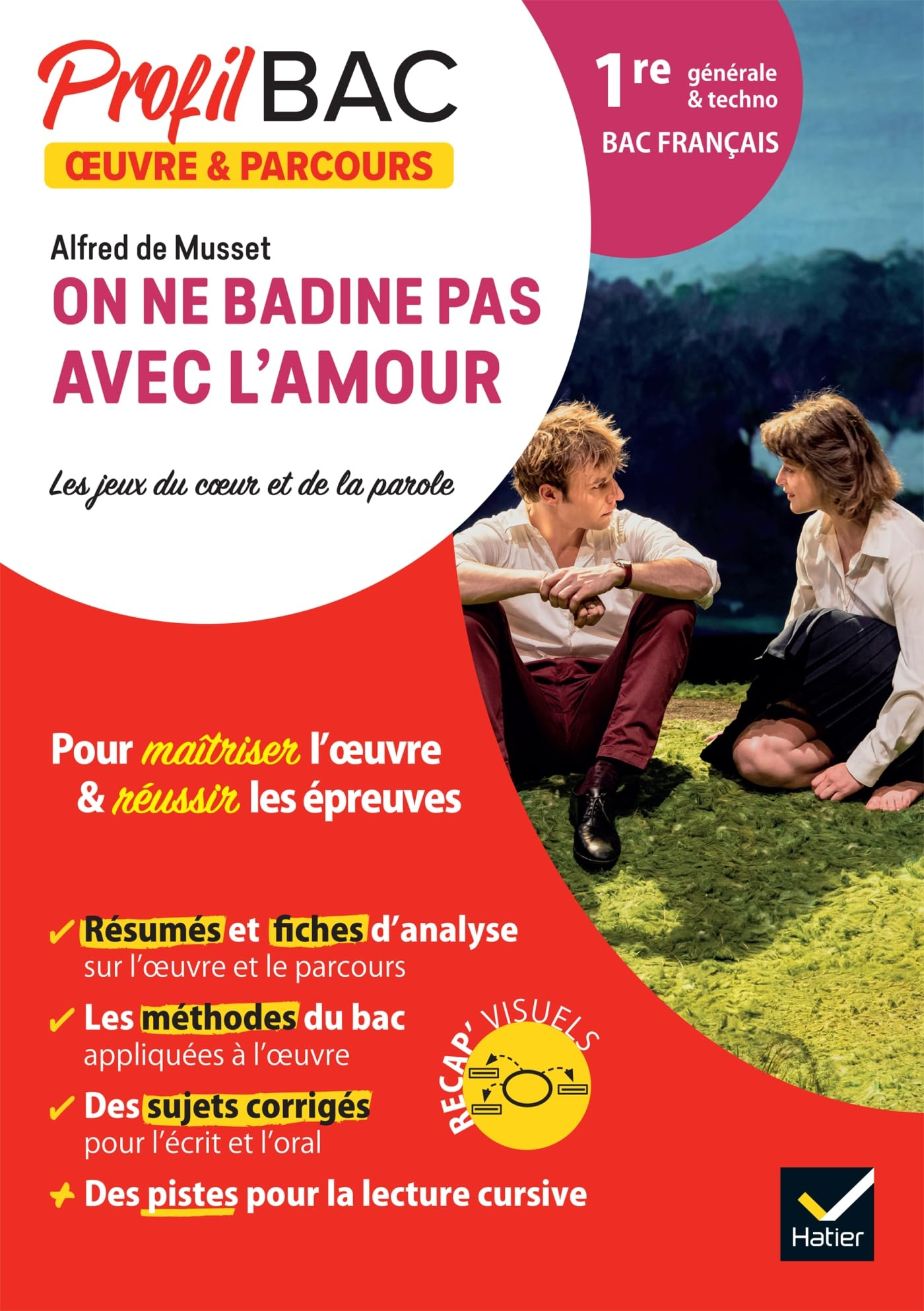 Alfred de Musset, On ne badine pas avec l'amour : les jeux du coeur et de la parole : 1re générale &
