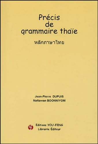 Précis de grammaire thaïe