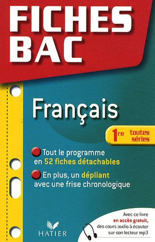 Français, 1re toutes séries