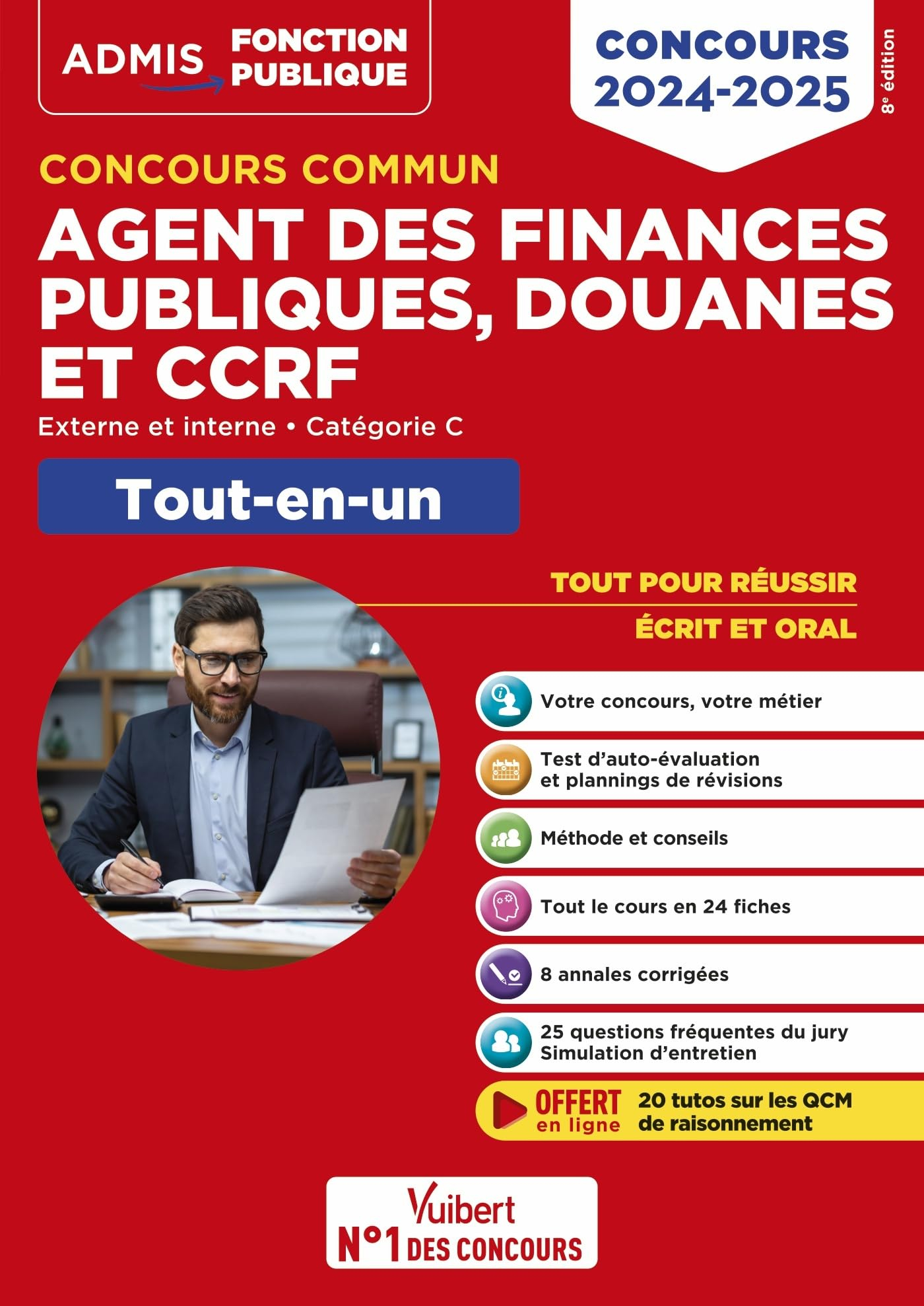 Concours commun agent des finances publiques, douanes et CCRF : externe et interne, catégorie C, tou
