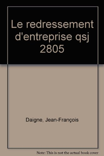 Le Redressement d'entreprise