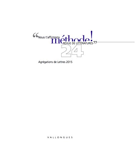 méthode 24 agrégations de lettres 2015