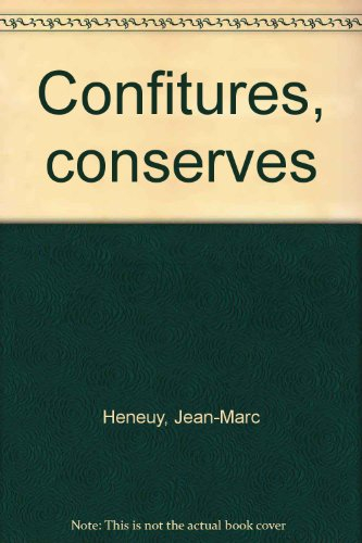 confitures, conserves