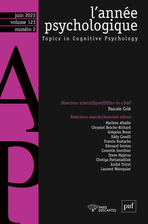 Année psychologique (L'), n° 2 (2023)