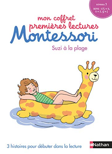 Mon coffret premières lectures Montessori : Suzi à la plage : 3 histoires pour débuter dans la lectu