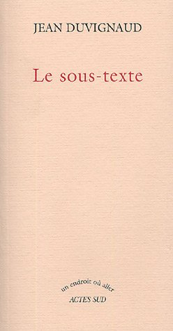 Le sous-texte