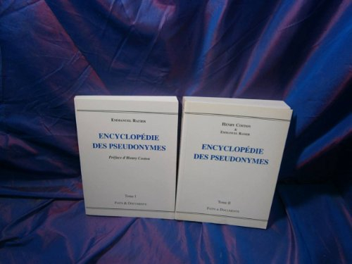 Encyclopédie des pseudonymes. Vol. 1