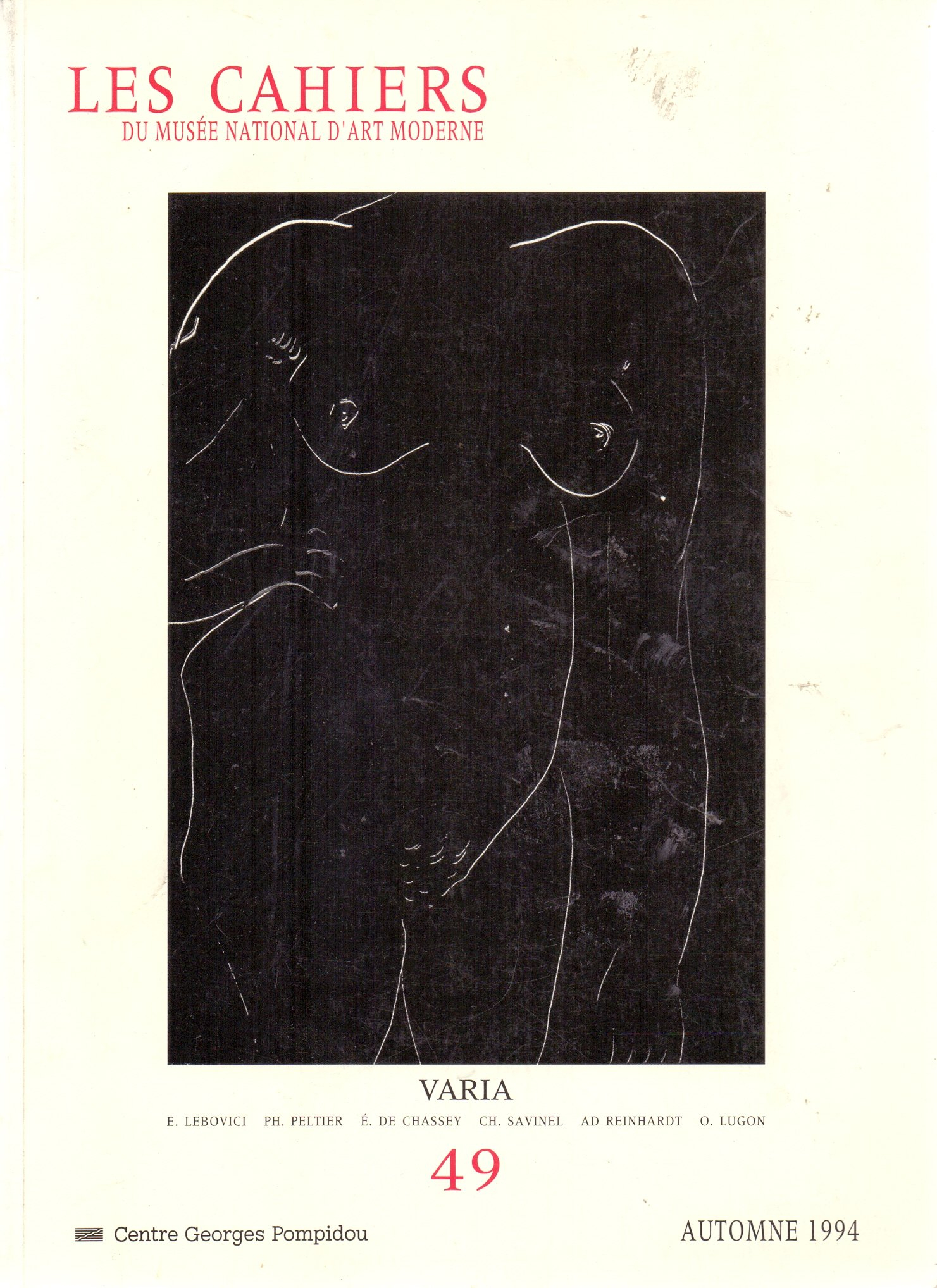 Cahiers du musee national d'art moderne n 49 (1994)