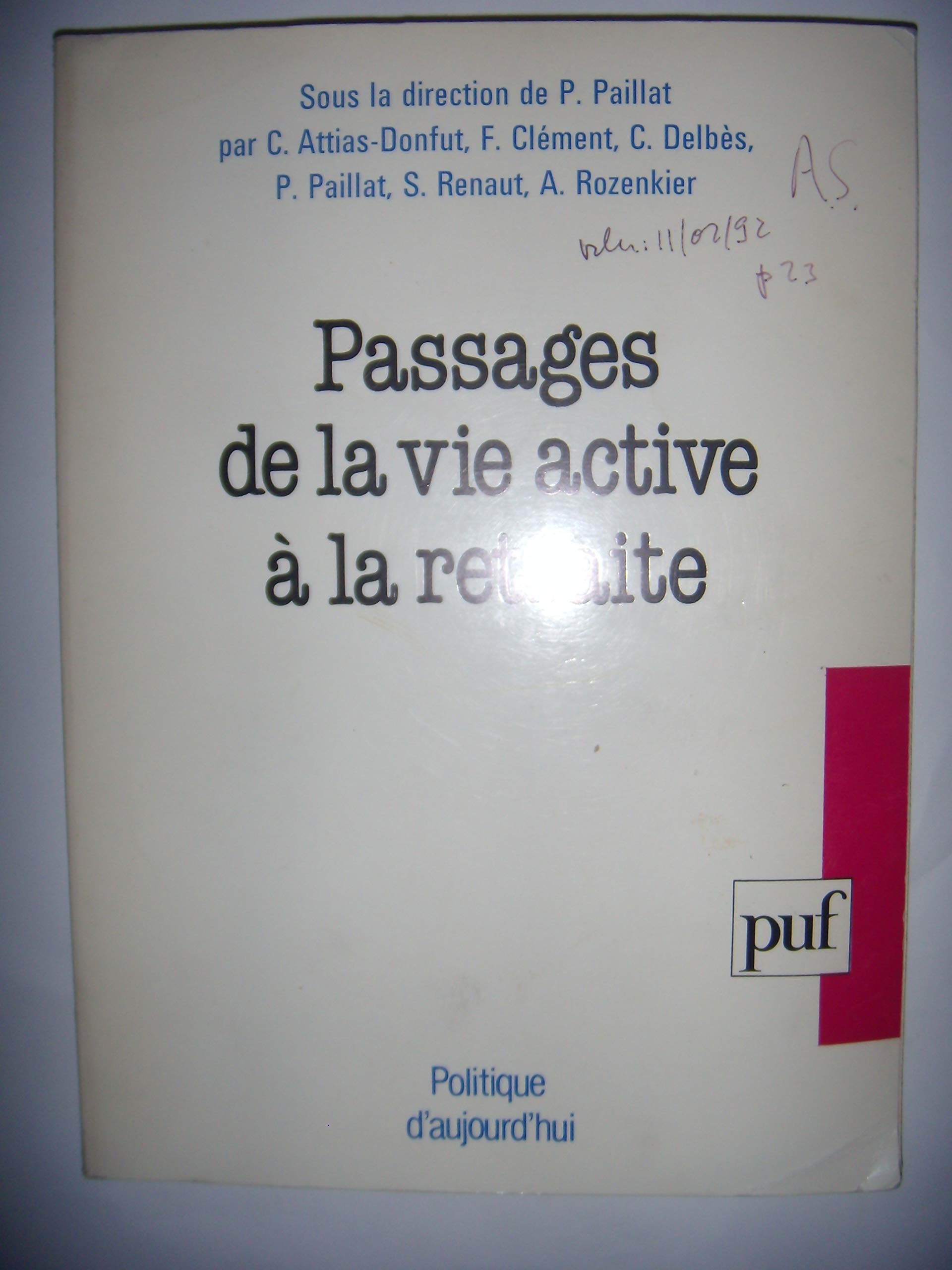 Passages de la vie active à la retraite