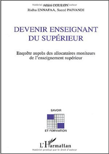 Devenir enseignant du supérieur : enquête auprès des allocataires moniteurs de l'enseignement supéri