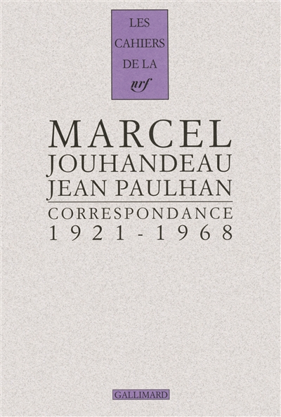 Correspondance : 1921-1968