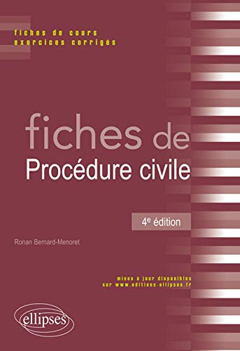 Fiches de procédure civile : rappels de cours et exercices corrigés
