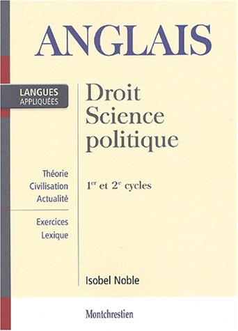 anglais appliqué. droit, science politique 1er et 2ème cycles