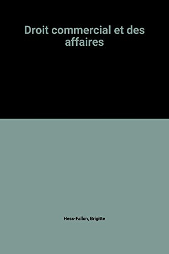 droit commercial et des affaires