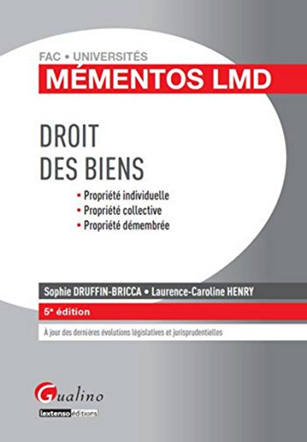 Droit des biens : propriété individuelle, propriété collective, propriété démembrée