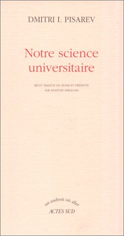 Notre science universitaire