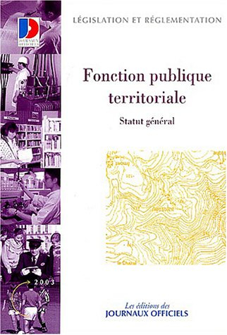 Fonction publique territoriale : statut général
