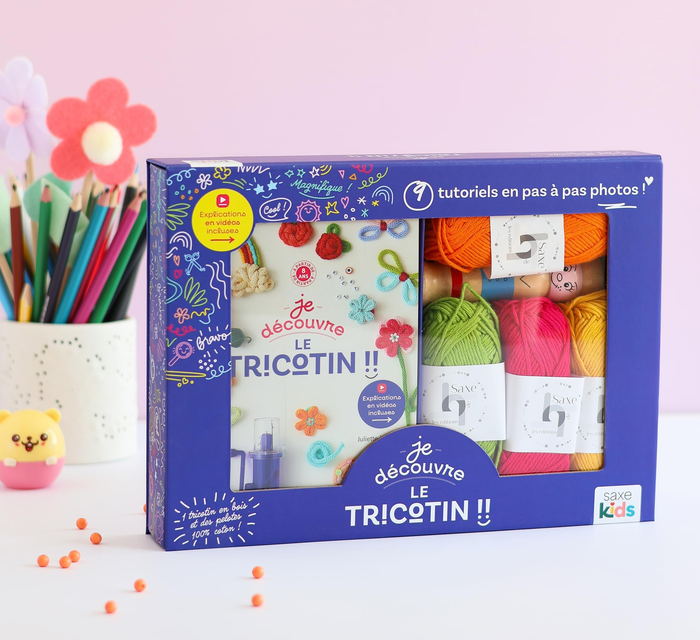 Je découvre le tricotin : coffret