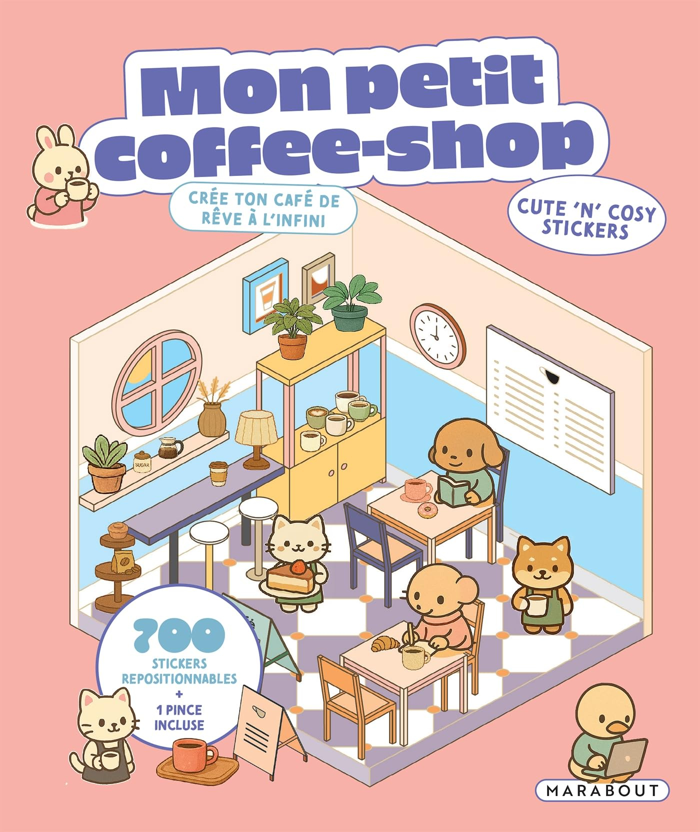 Mon petit coffee-shop : cute 'n' cosy stickers : crée ton café de rêve à l'infini
