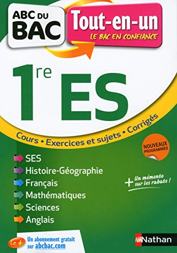 1re ES, tout-en-un : nouveaux programmes