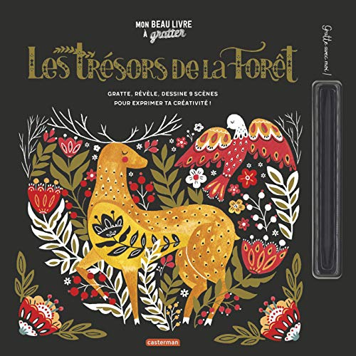 Les trésors de la forêt : gratte, révèle, dessine 9 scènes pour exprimer ta créativité !