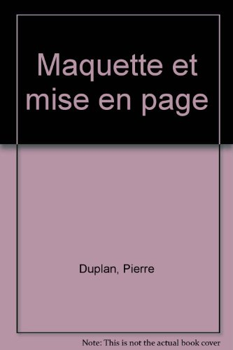 maquette et mise en page