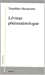 Levinas phénoménologue