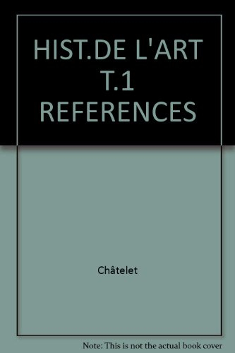 hist.de l'art t.1 références