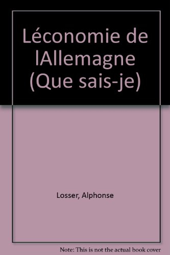 l'économie de l'allemagne