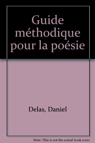 guide méthodique pour la poésie