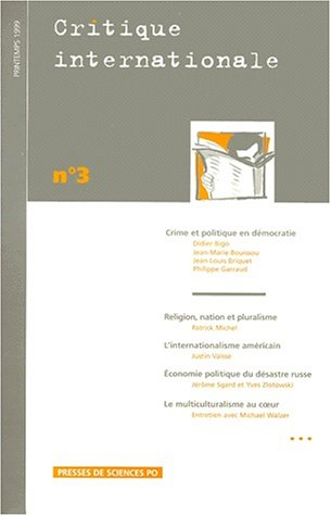 critique internationale, numéro 3