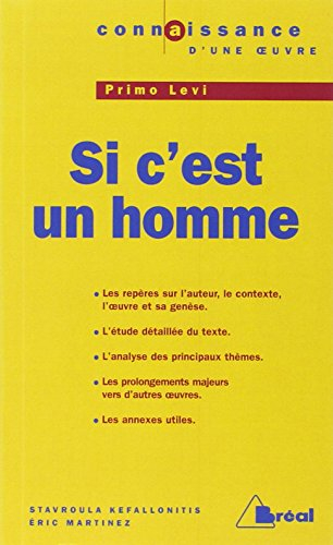 Si c'est un homme, Levi