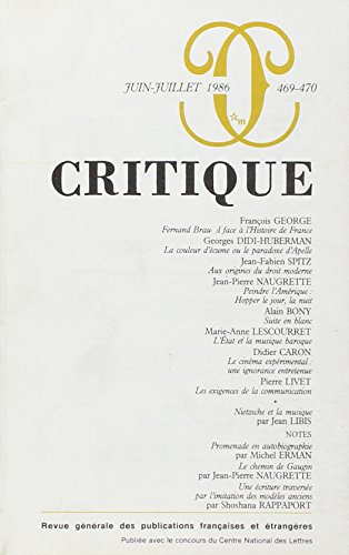 revue critique