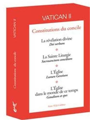 Lot des 4 constitutions du concile Vatican II