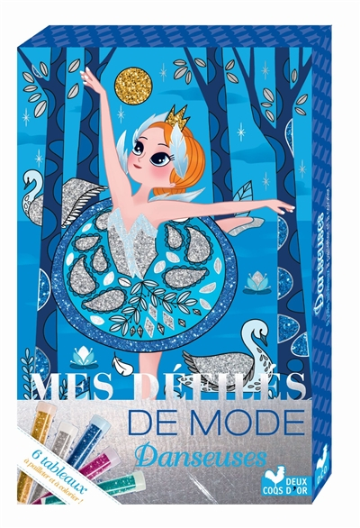 Danseuses : 6 tableaux à pailleter et à colorier !