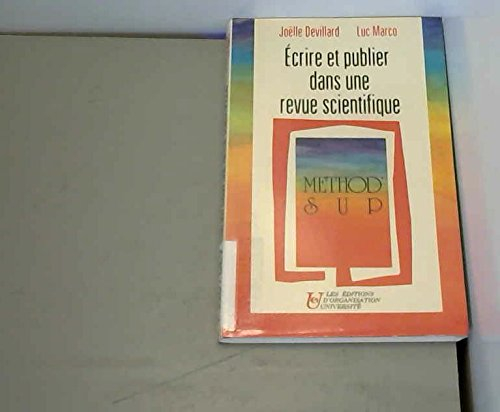 Ecrire et publier dans une revue scientifique