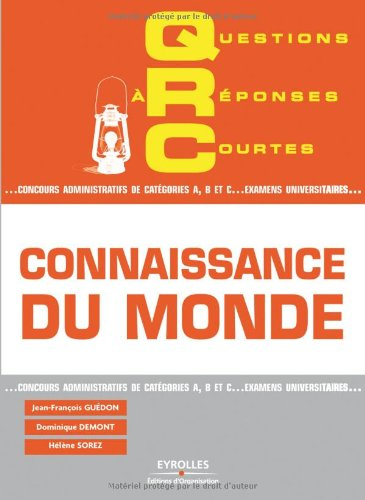 QRC connaissance du monde : concours administratifs de catégorie A, B et C, examens universitaires
