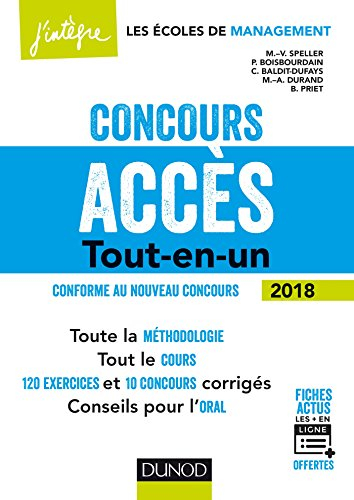 Concours Accès 2018 : tout-en-un