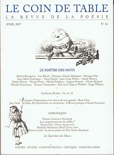 Coin de table (Le), n° 30. Le maître des mots