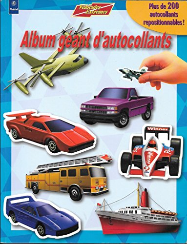 Album géant d'autocollants "Véhicules extrêmes" - 5 ans et + (Plus de 200 autocollants repositionnab