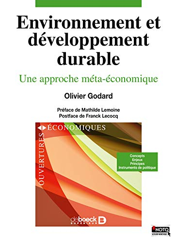 Environnement et développement durable : une approche méta-économique
