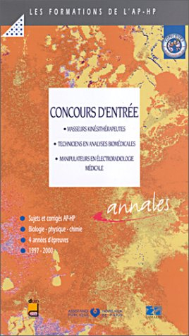 Concours d'entrée, masseurs kinésithétrapeuthes, techniciens en anlyses biomédicales, manipulateurs 